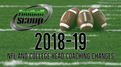 football scoop: coaching changes and updates